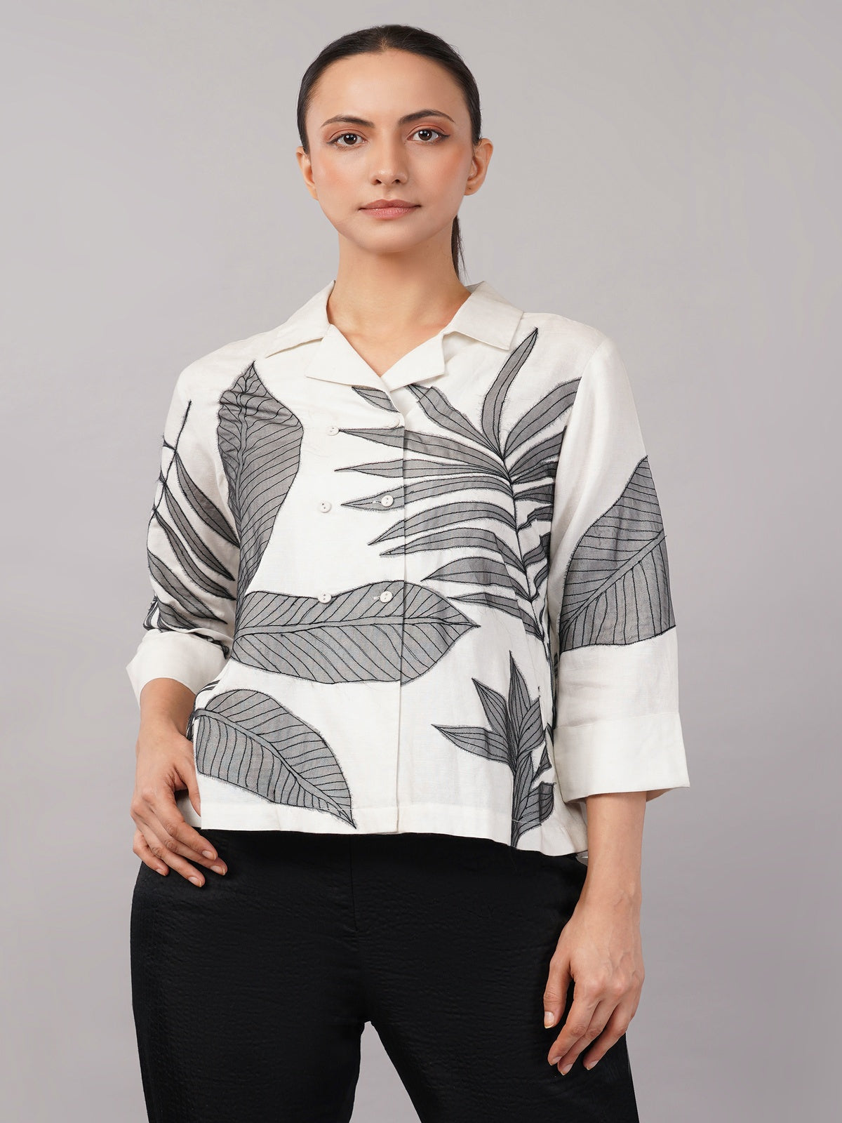 Leaf Applique Top
