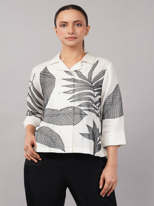 Leaf Applique Top