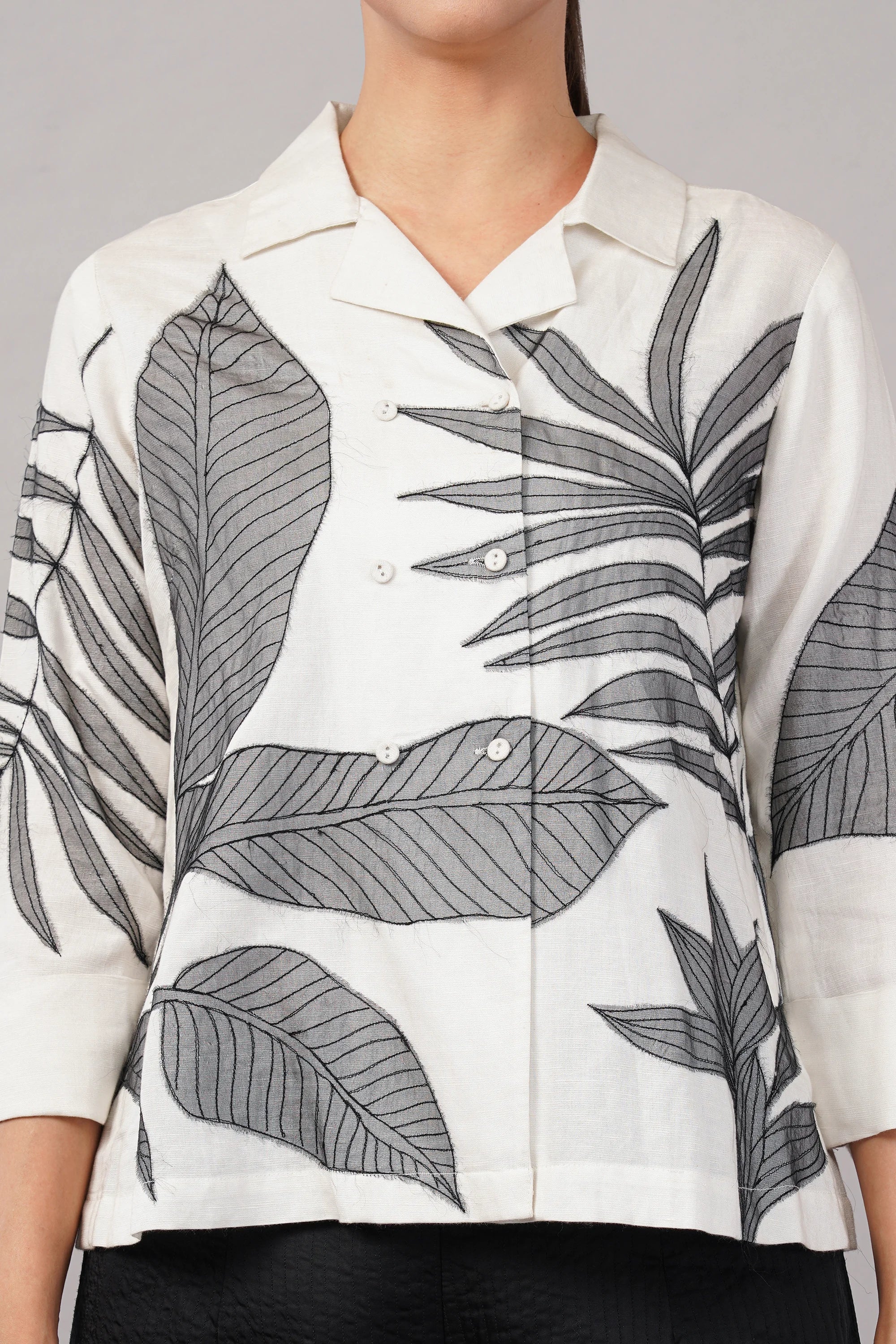 Leaf Applique Top