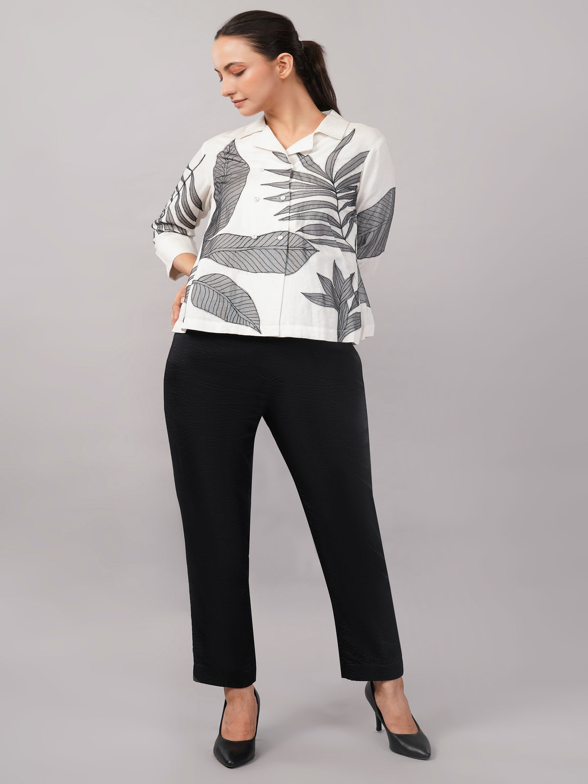 Leaf Applique Top