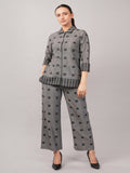 Dot Cutwork Trouser