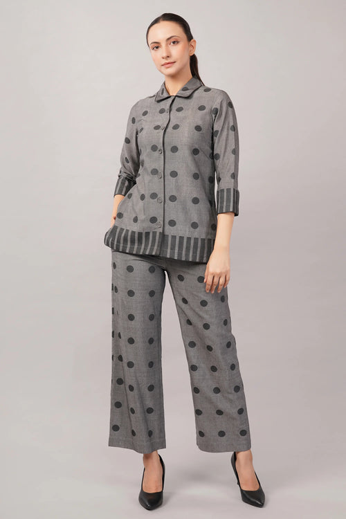 Dot Cutwork Trouser