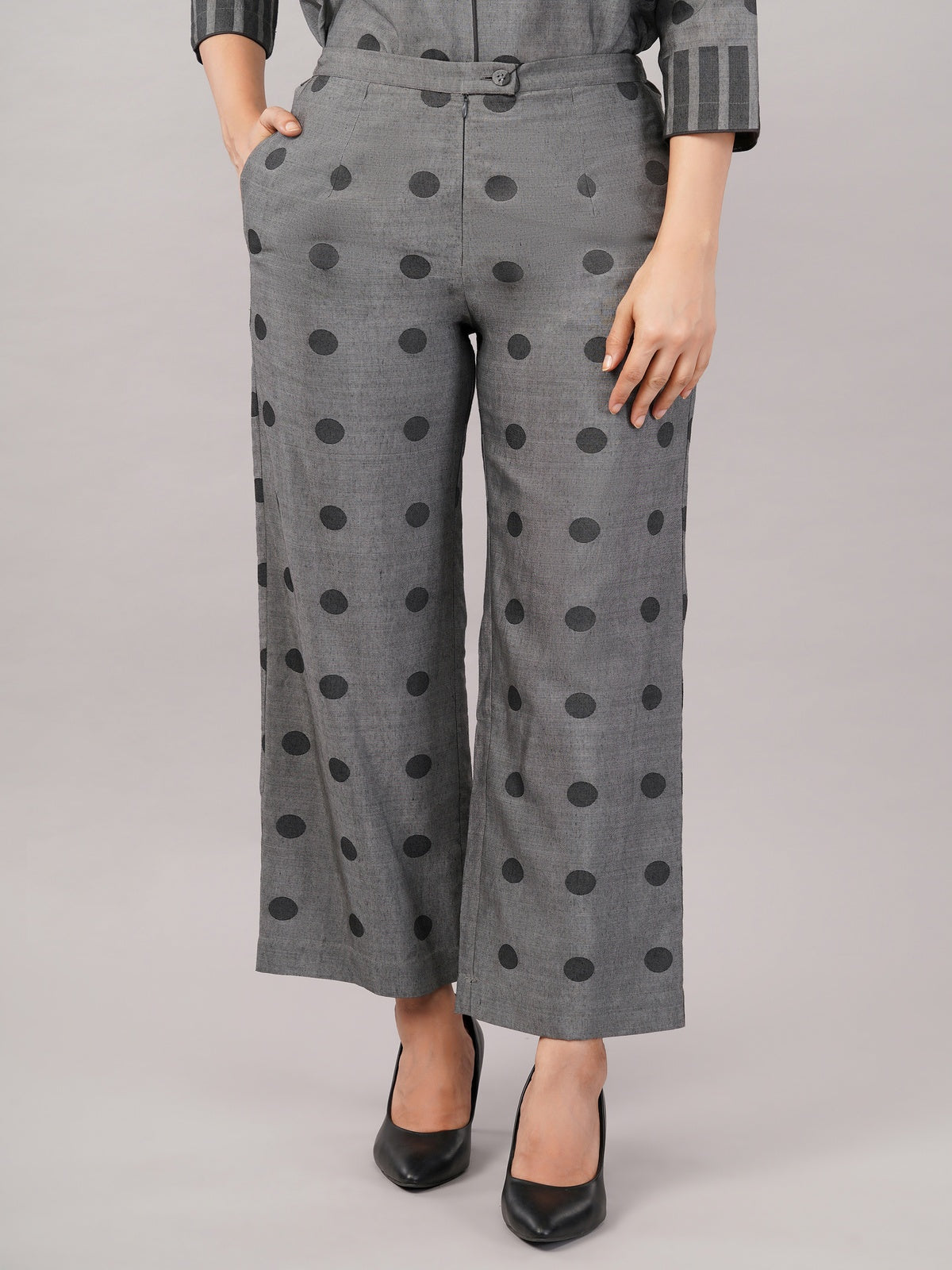 Dot Cutwork Trouser