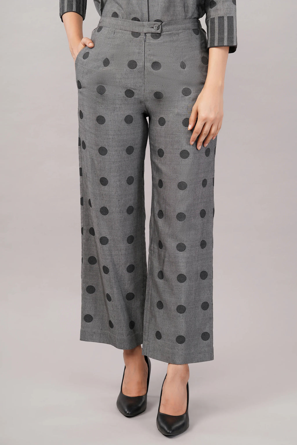 Dot Cutwork Trouser