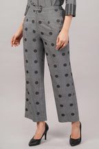 Dot Cutwork Trouser