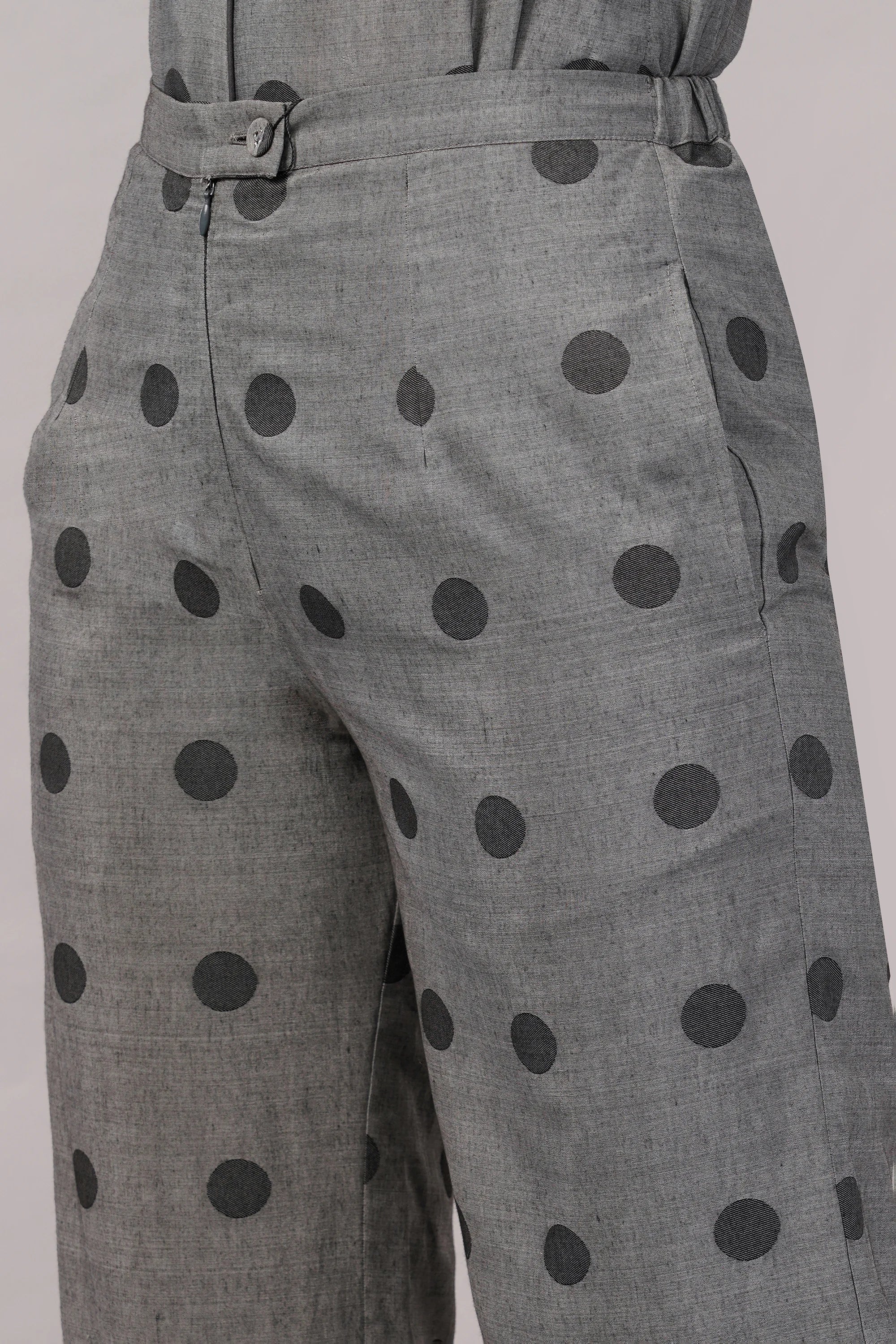 Dot Cutwork Trouser