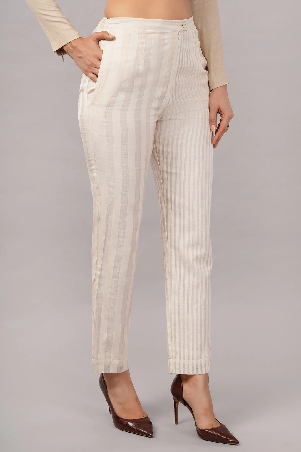 Maheshwari Stripe Trouser
