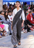 Handwoven Check Saree Dress