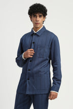 Shaded Aari Stripes Shirt Jacket