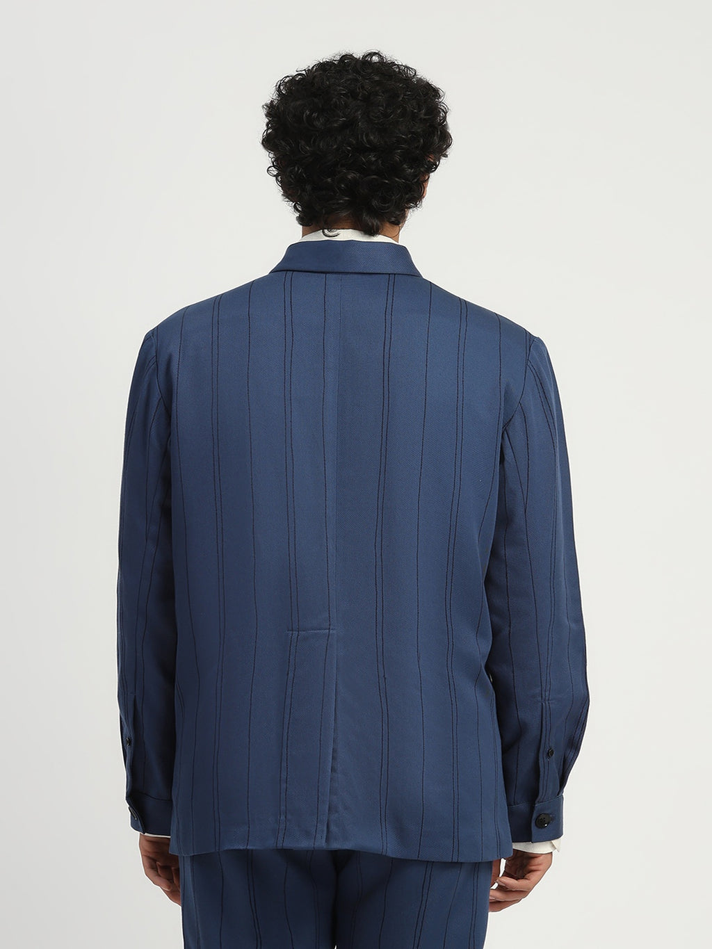 Shaded Aari Stripes Shirt Jacket