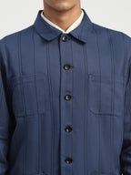 Shaded Aari Stripes Shirt Jacket