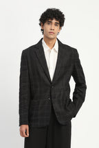Tape Applique Jacket Black