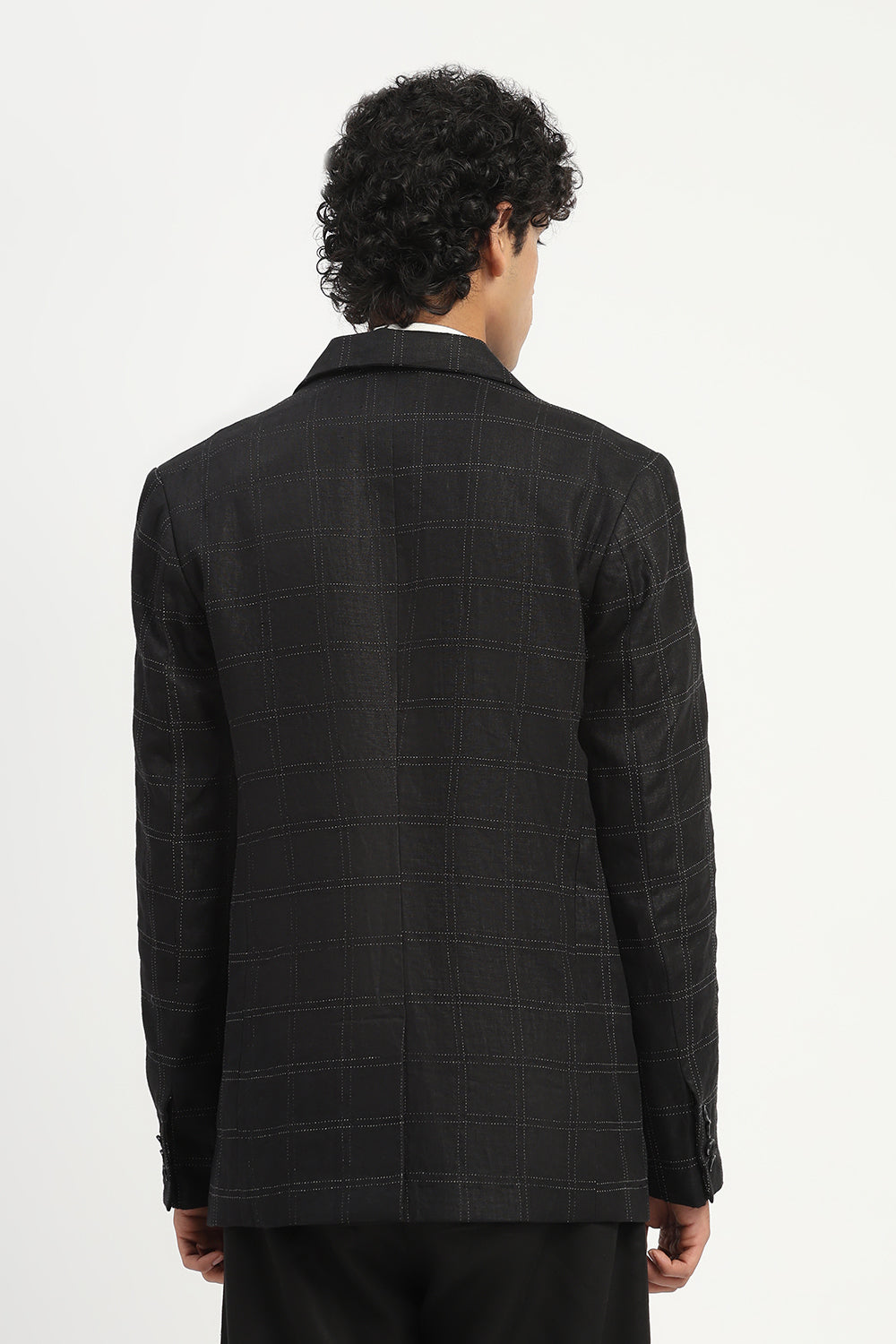 Tape Applique Jacket Black