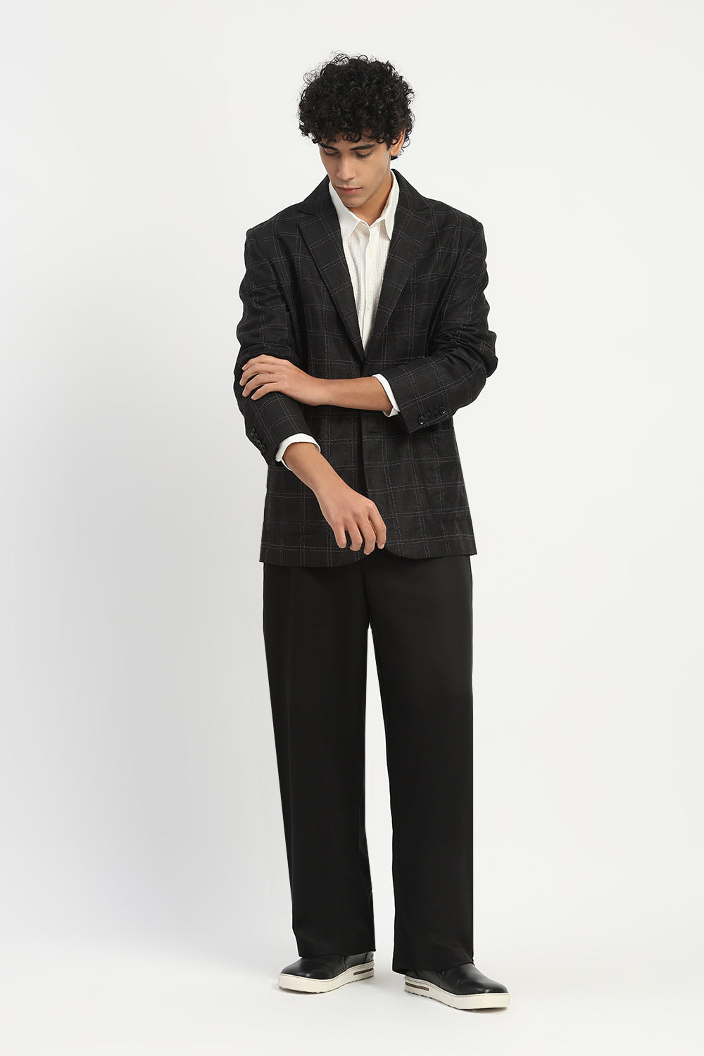 Tape Applique Jacket Black