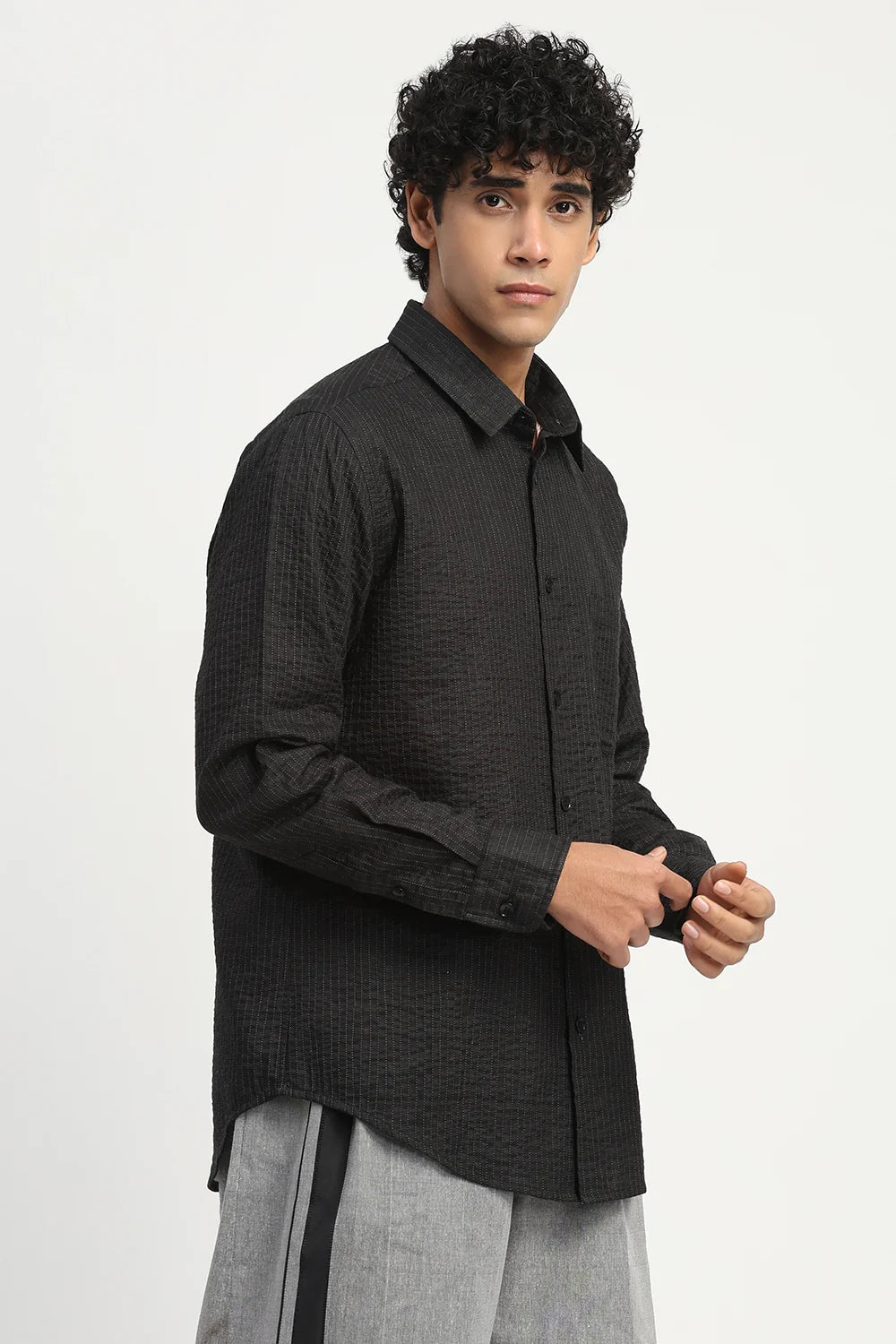 Trapunto Stripe Shirt