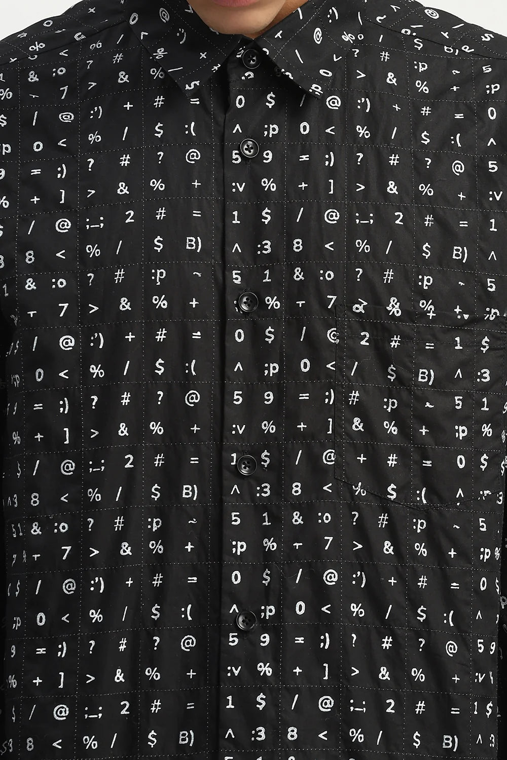 Alphabet  Shirt Black