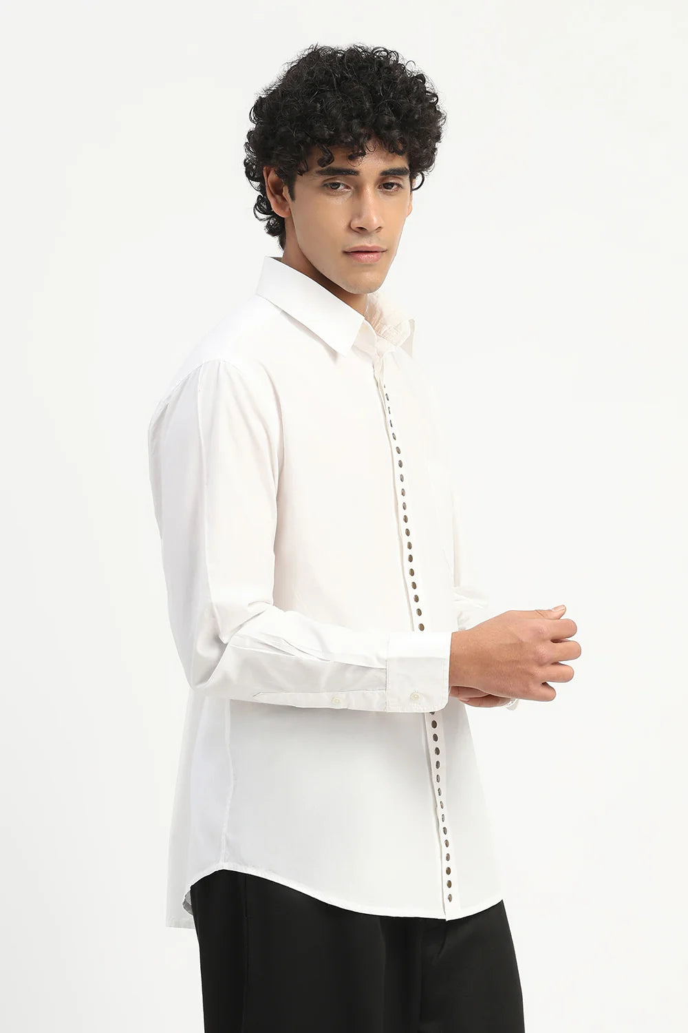 Studs Placket Shirt