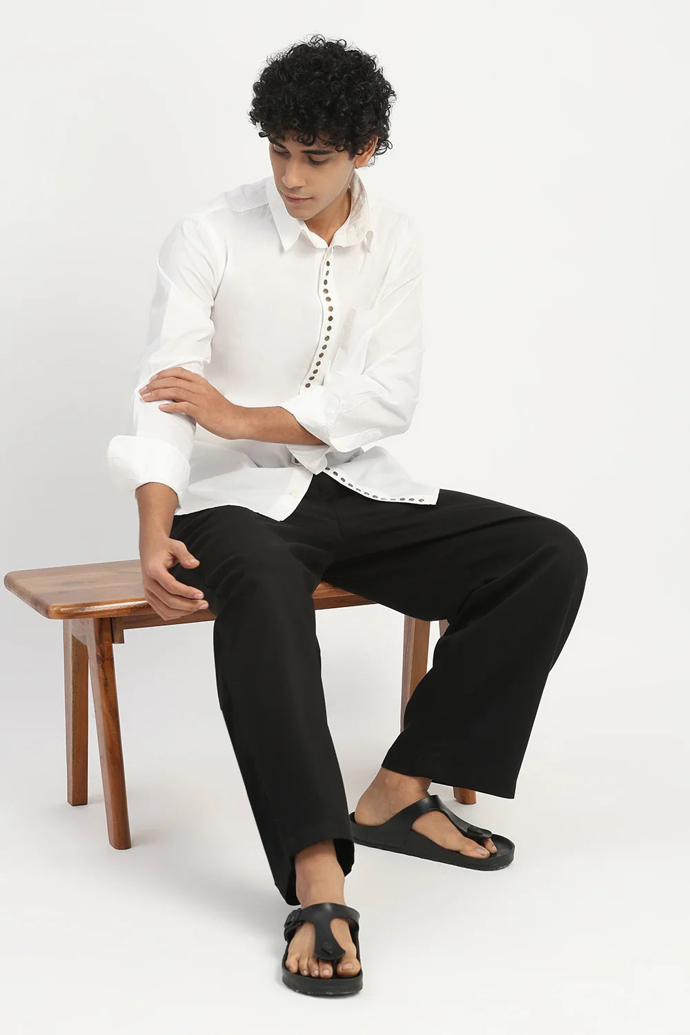 Studs Placket Shirt