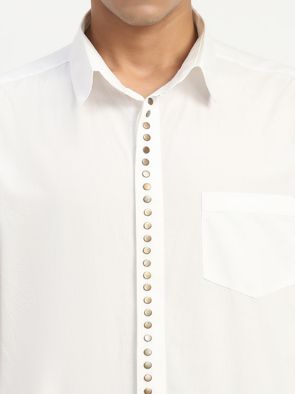Studs Placket Shirt