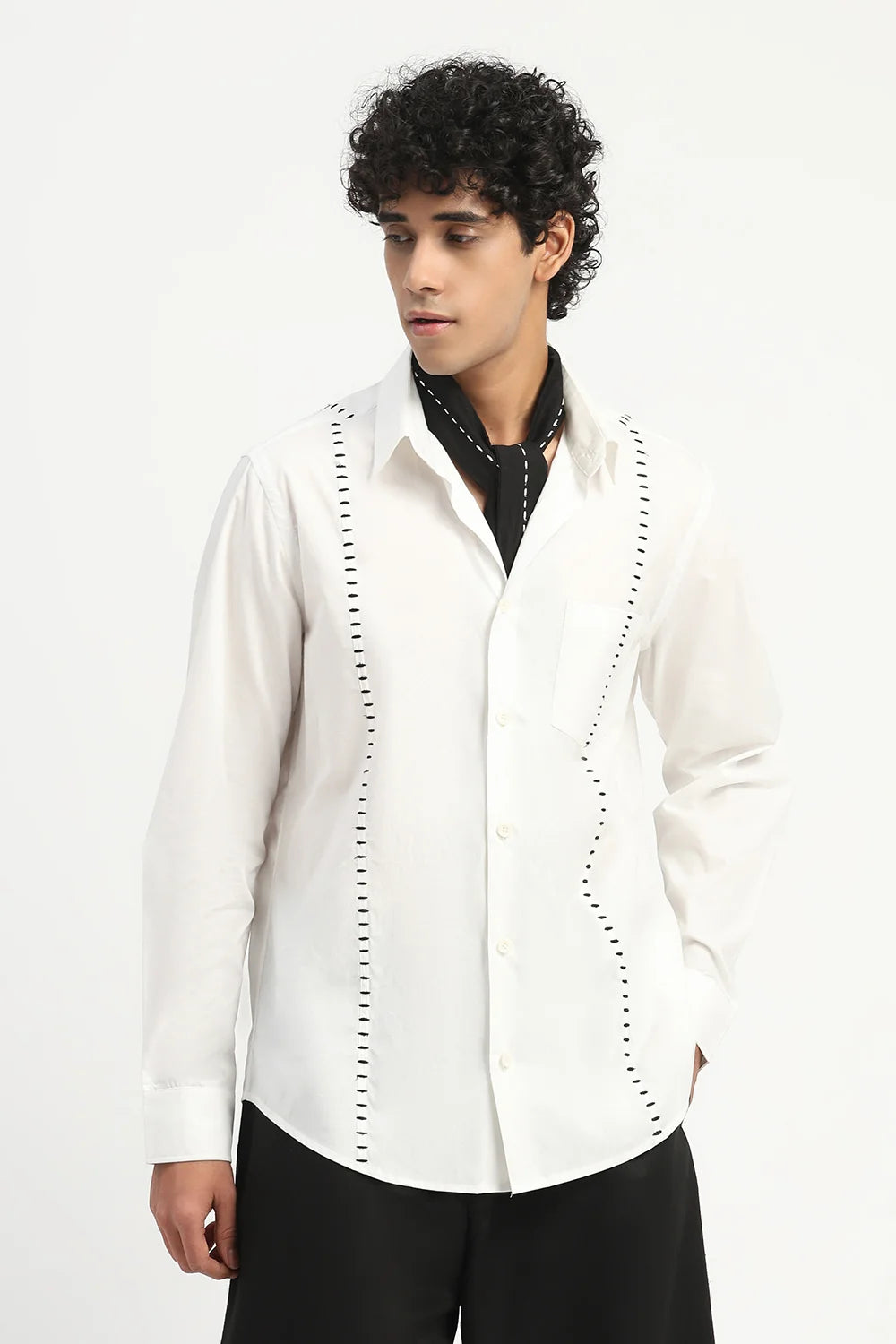 Stab Stitch Stripe Shirt