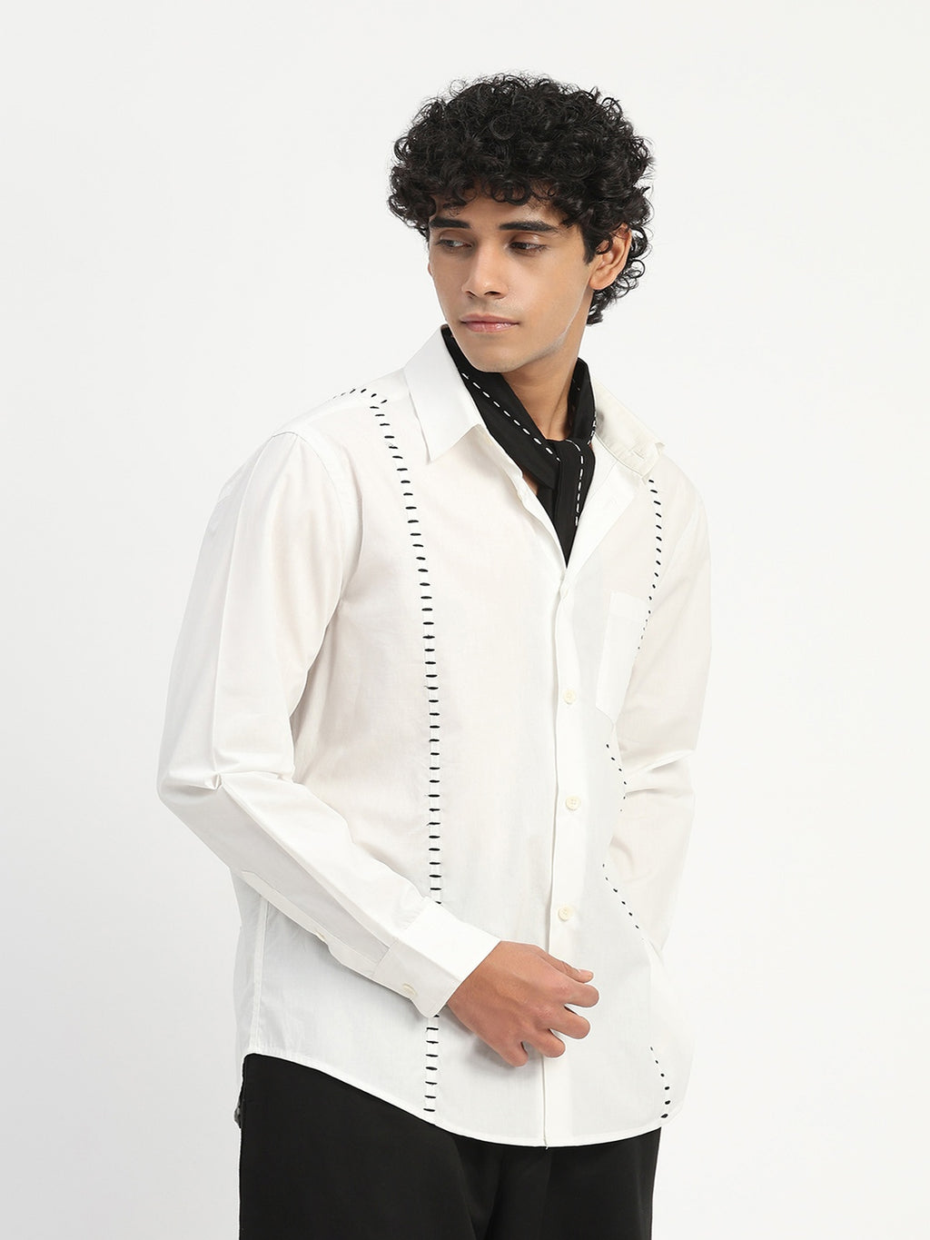 Stab Stitch Stripe Shirt
