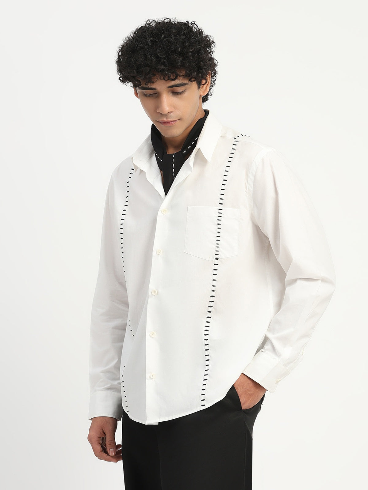 Stab Stitch Stripe Shirt