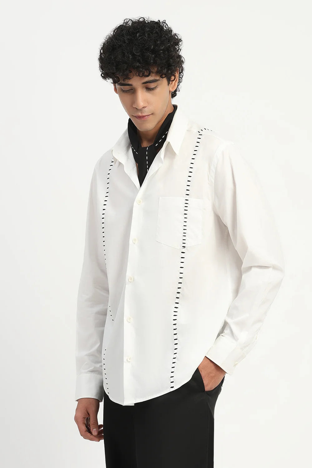 Stab Stitch Stripe Shirt