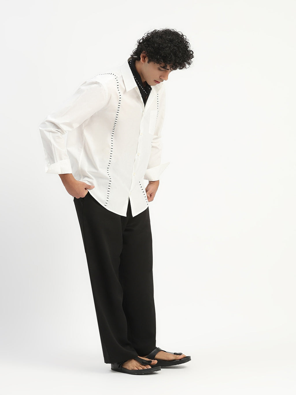 Stab Stitch Stripe Shirt