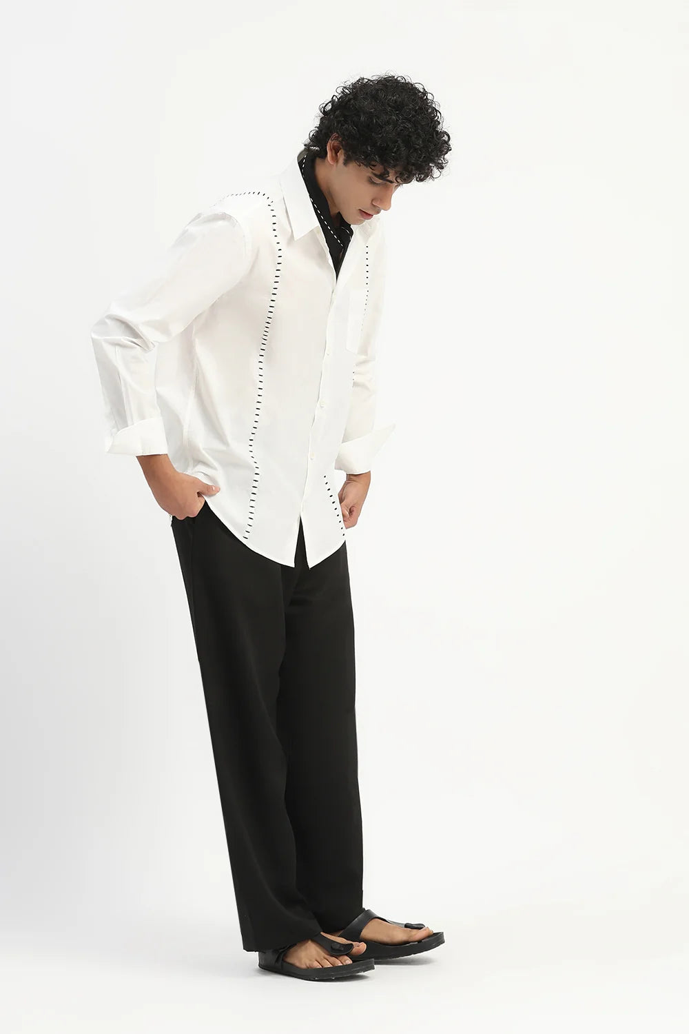 Stab Stitch Stripe Shirt