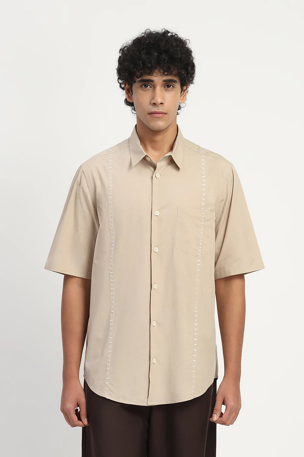Stab Stitch Stripe Shirt