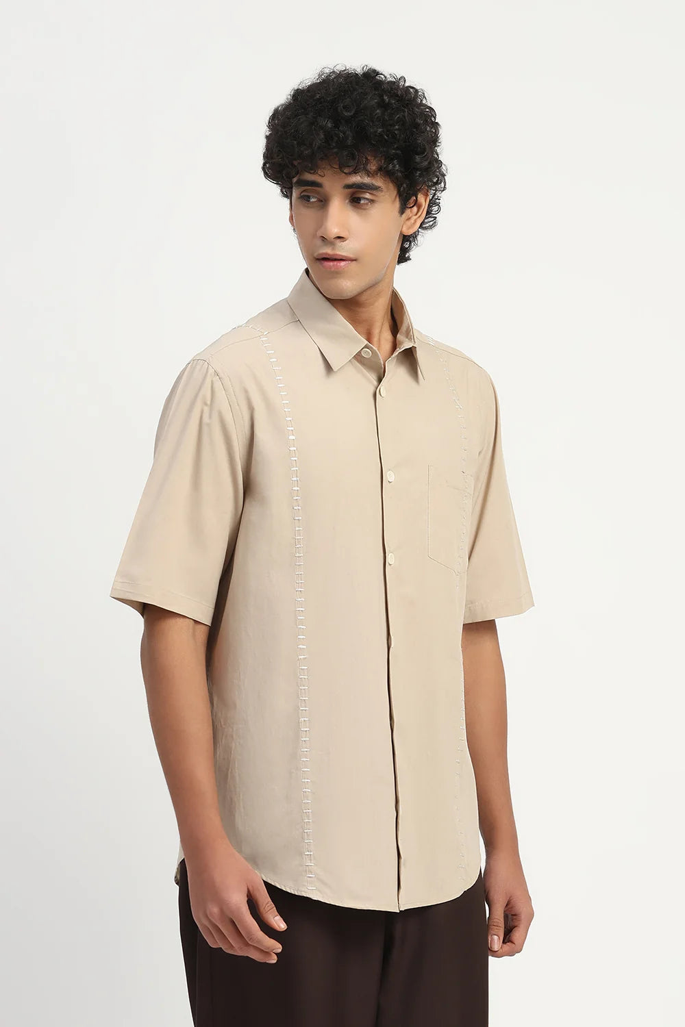 Stab Stitch Stripe Shirt