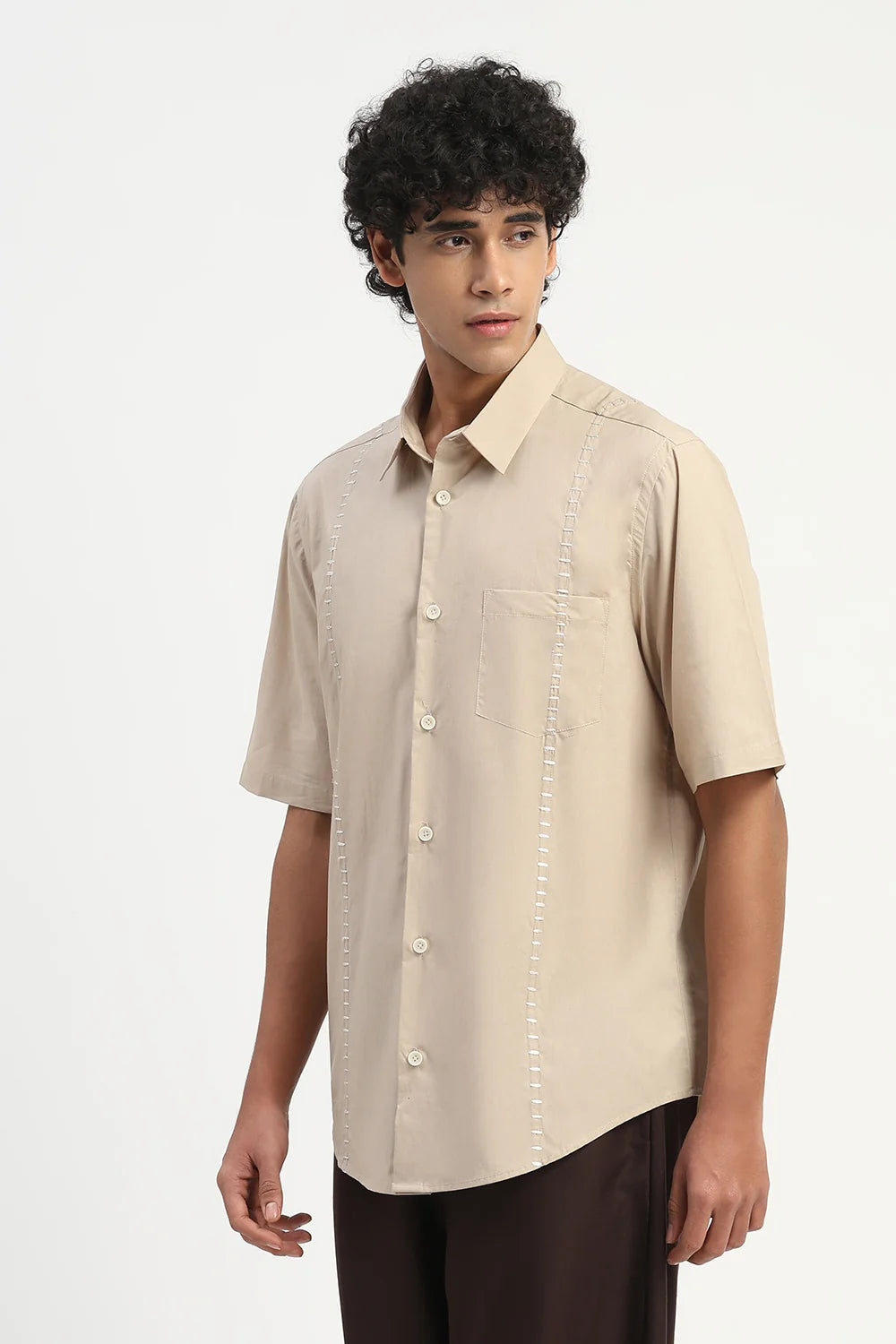 Stab Stitch Stripe Shirt