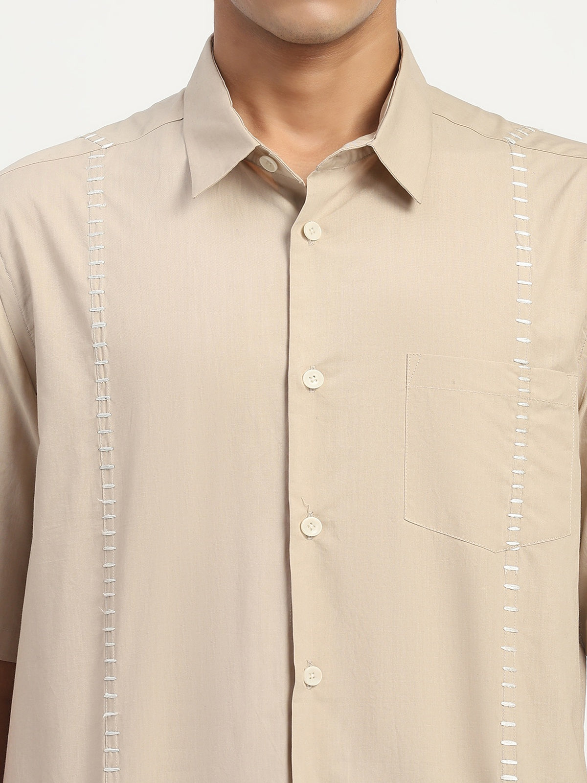 Stab Stitch Stripe Shirt