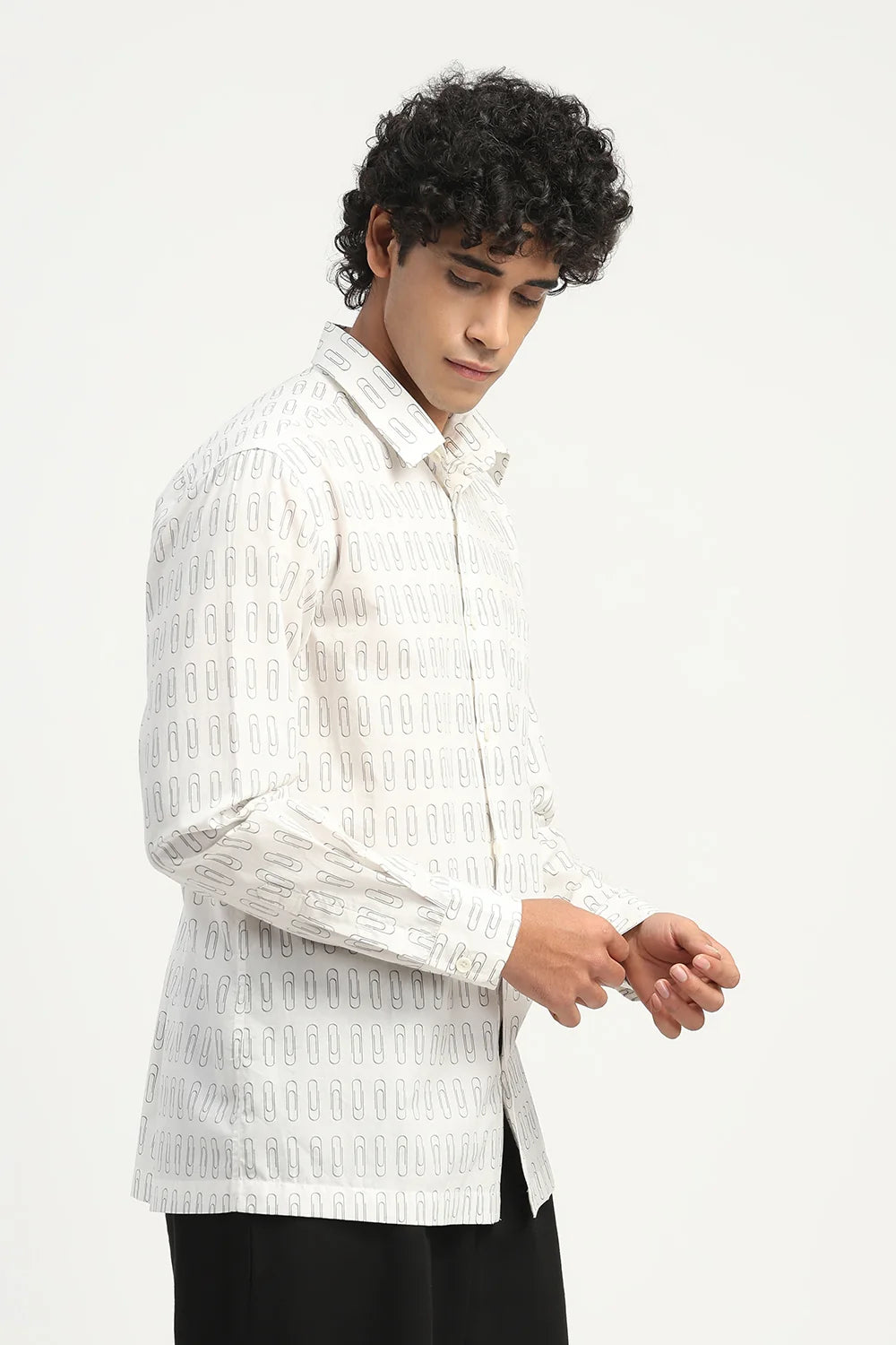 Paperclip Print Shirt