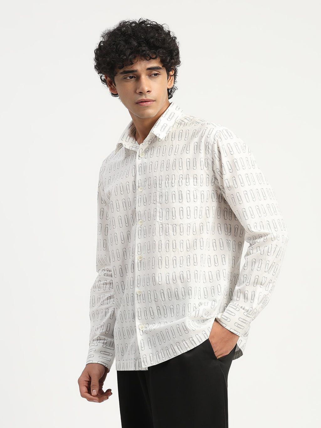 Paperclip Print Shirt