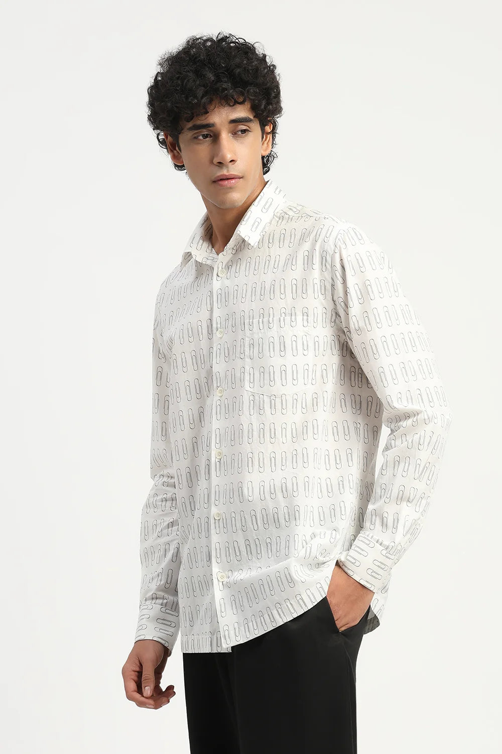 Paperclip Print Shirt