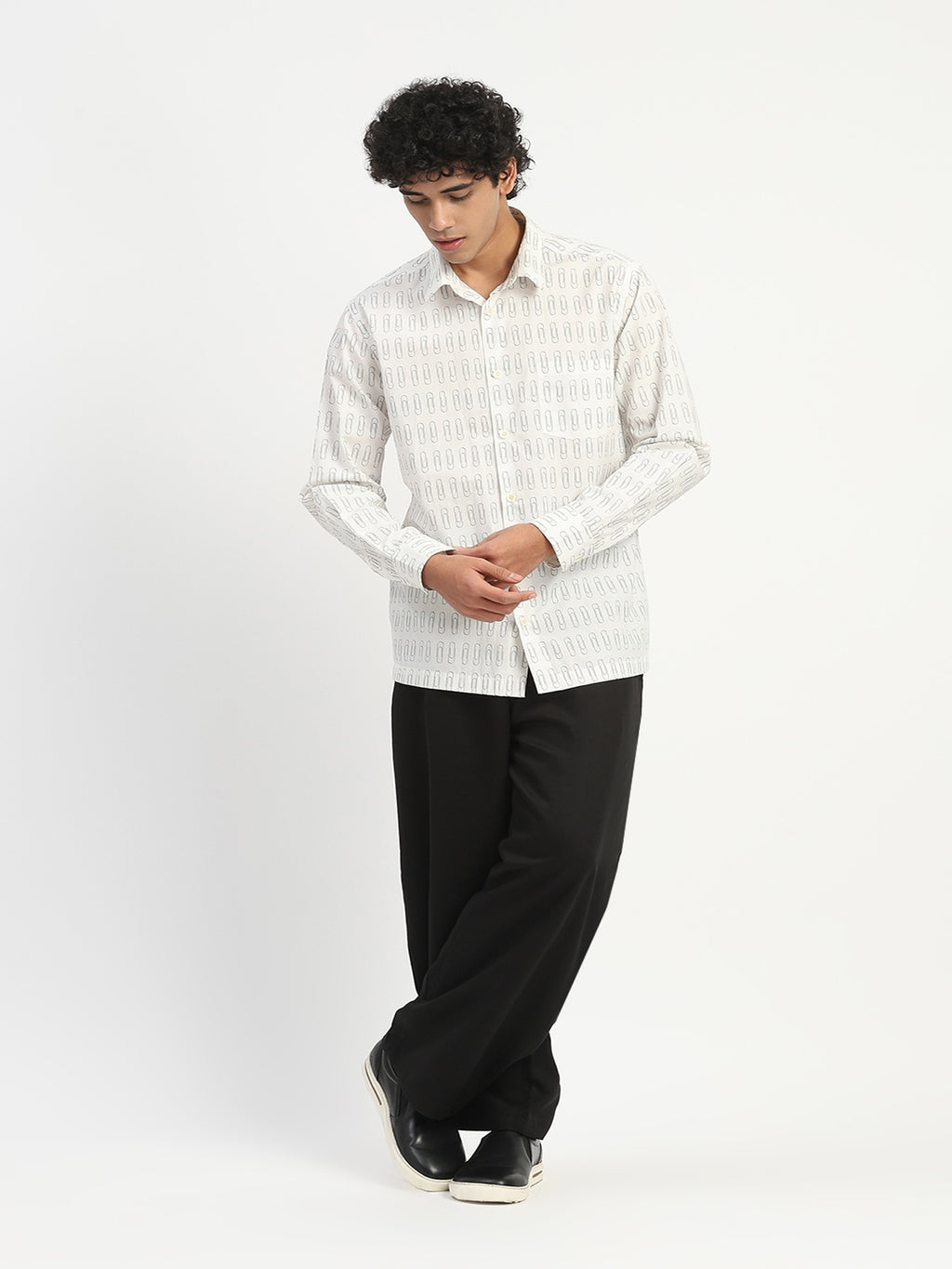 Paperclip Print Shirt