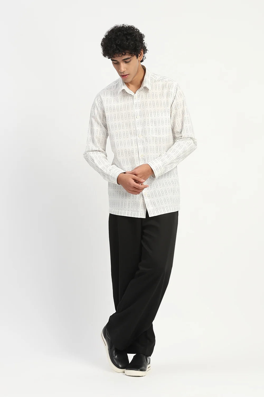 Paperclip Print Shirt