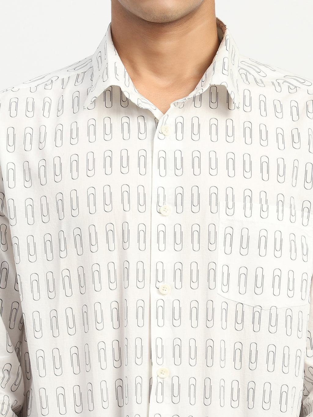Paperclip Print Shirt