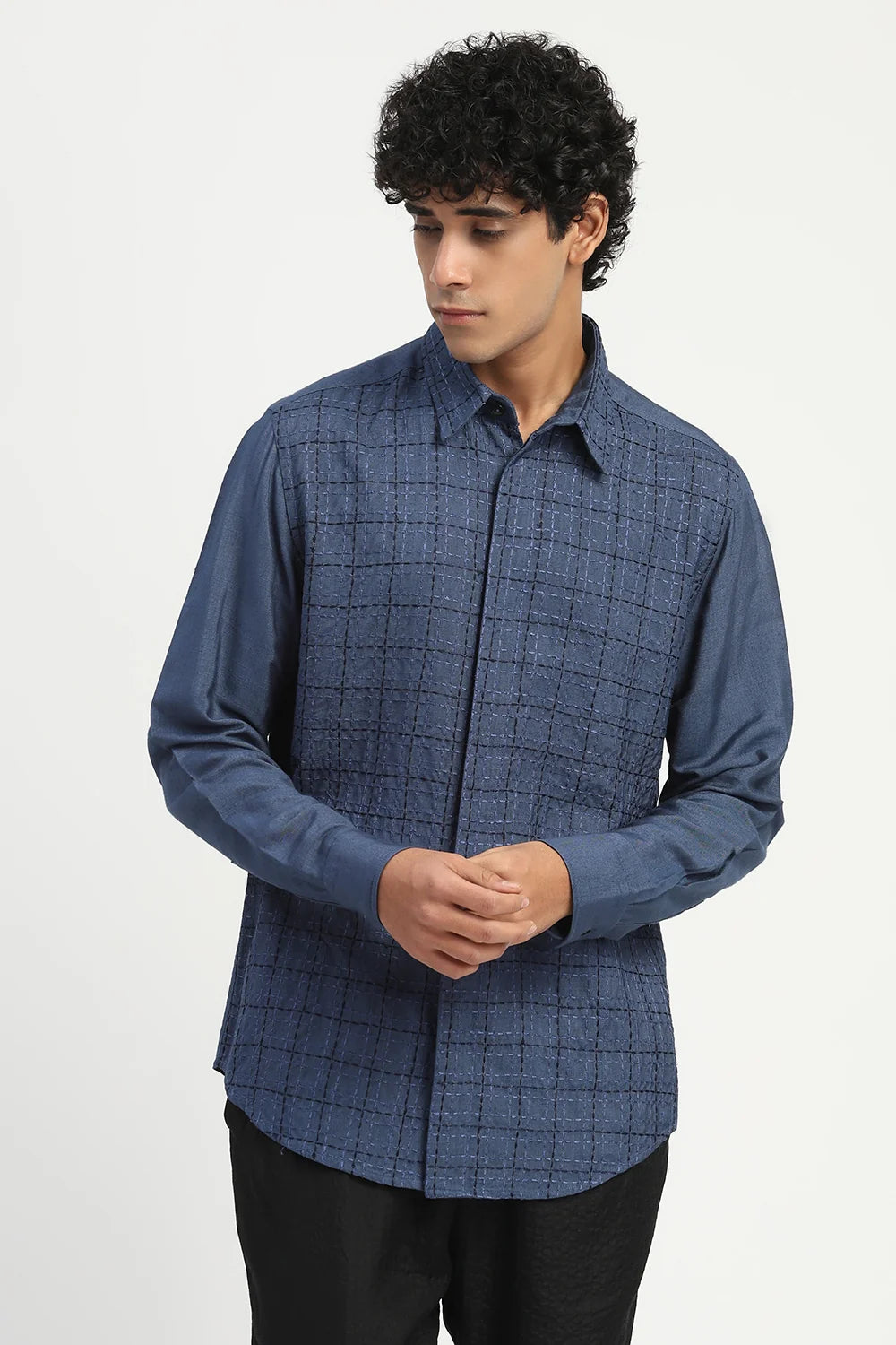 Stab Stitch Checks Shirt