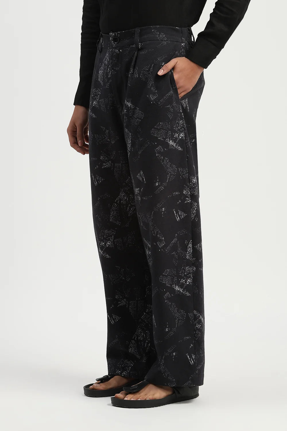 News Print Trouser