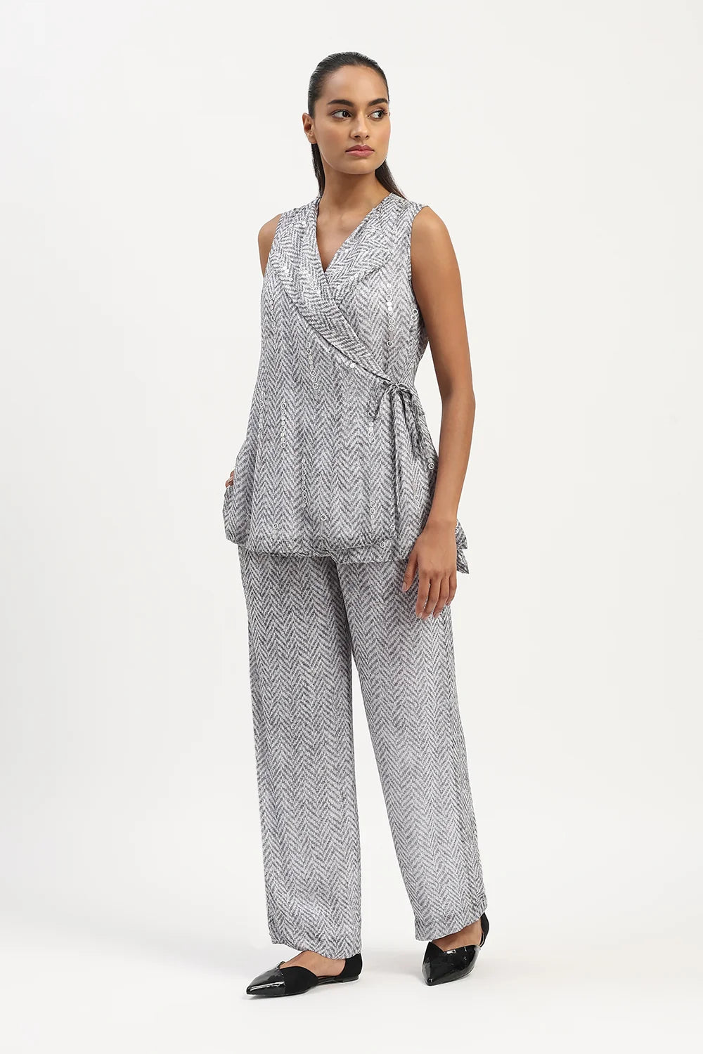 Herringbone Print Co-Ord Set