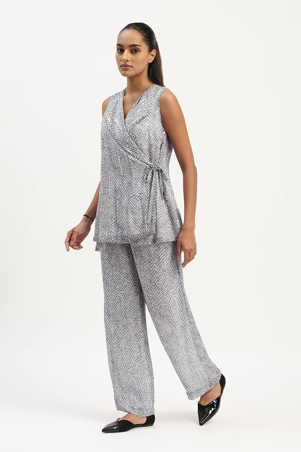 Herringbone Print Co-Ord Set