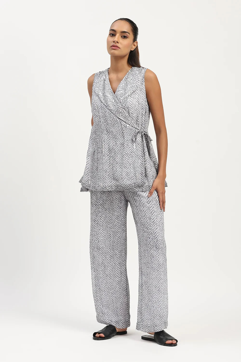 Herringbone Print Co-Ord Set