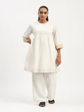 Pleated Linen Dress