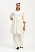 Pleated Linen Dress