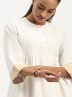 Pleated Linen Dress