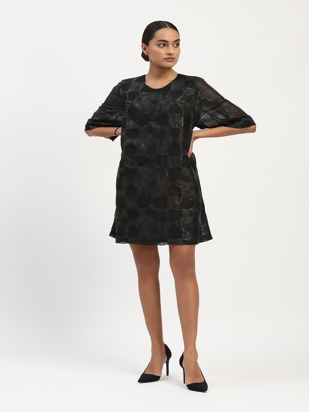Tesselation Foil Dress