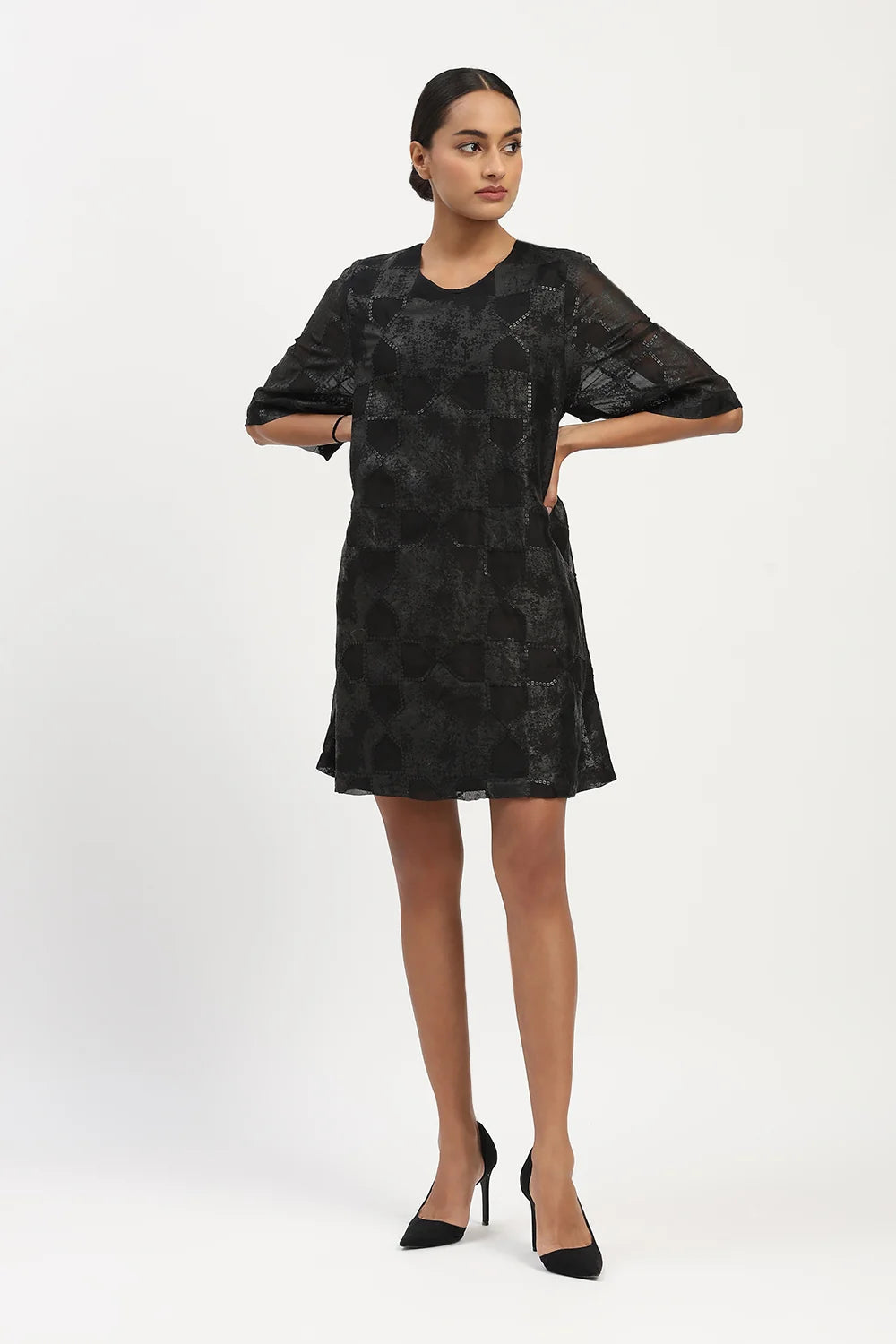 Tesselation Foil Dress