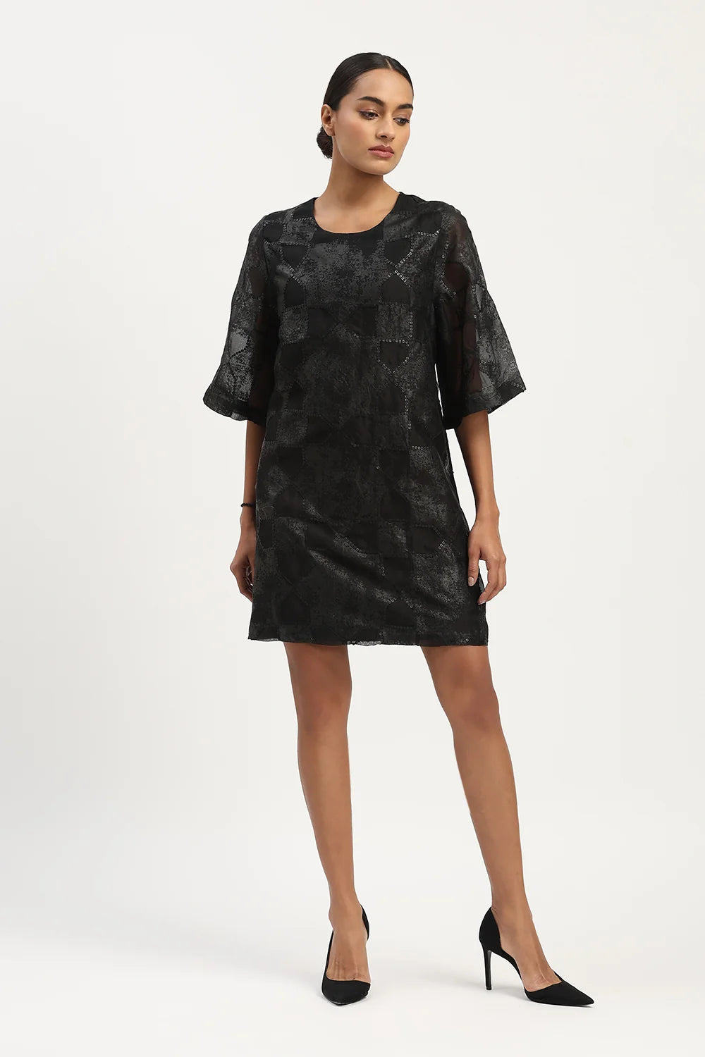 Tesselation Foil Dress